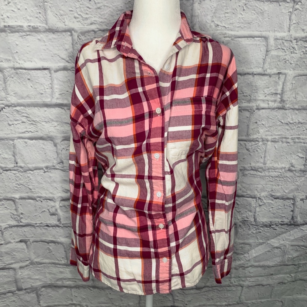 Long Sleeve Button Up Plaid Flannel